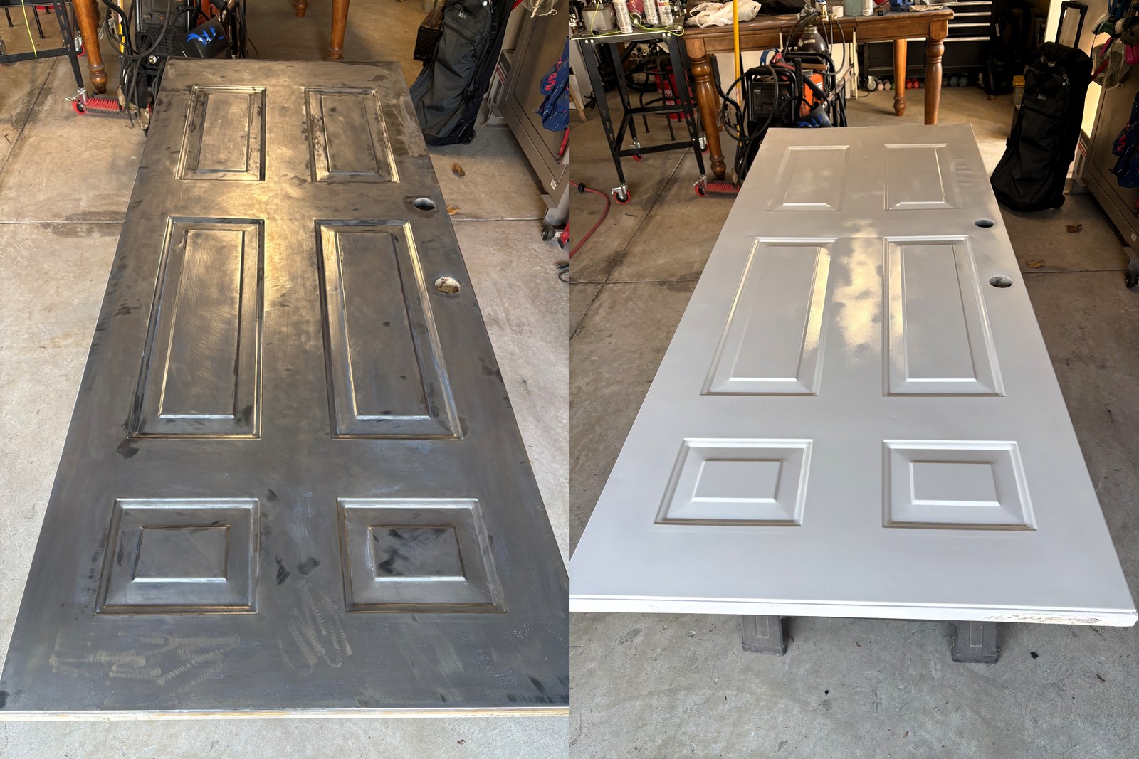 Exterior door refinish